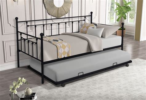 Metal trundle bed - Sleep Systems Pop-up Trundle Bed is made to a high standard, with minimal installation required. info@sleepsystems.co.nz +64 9 439 2243|+61 29 069 0349. Products. ... Stable metal pop-up trundle bed frame, on castors for easy roll-out. Find a stockist near you. You may also like: Mattresses. Pillows. PRODUCTS. Adjustable Beds; Mattresses; Bedding;